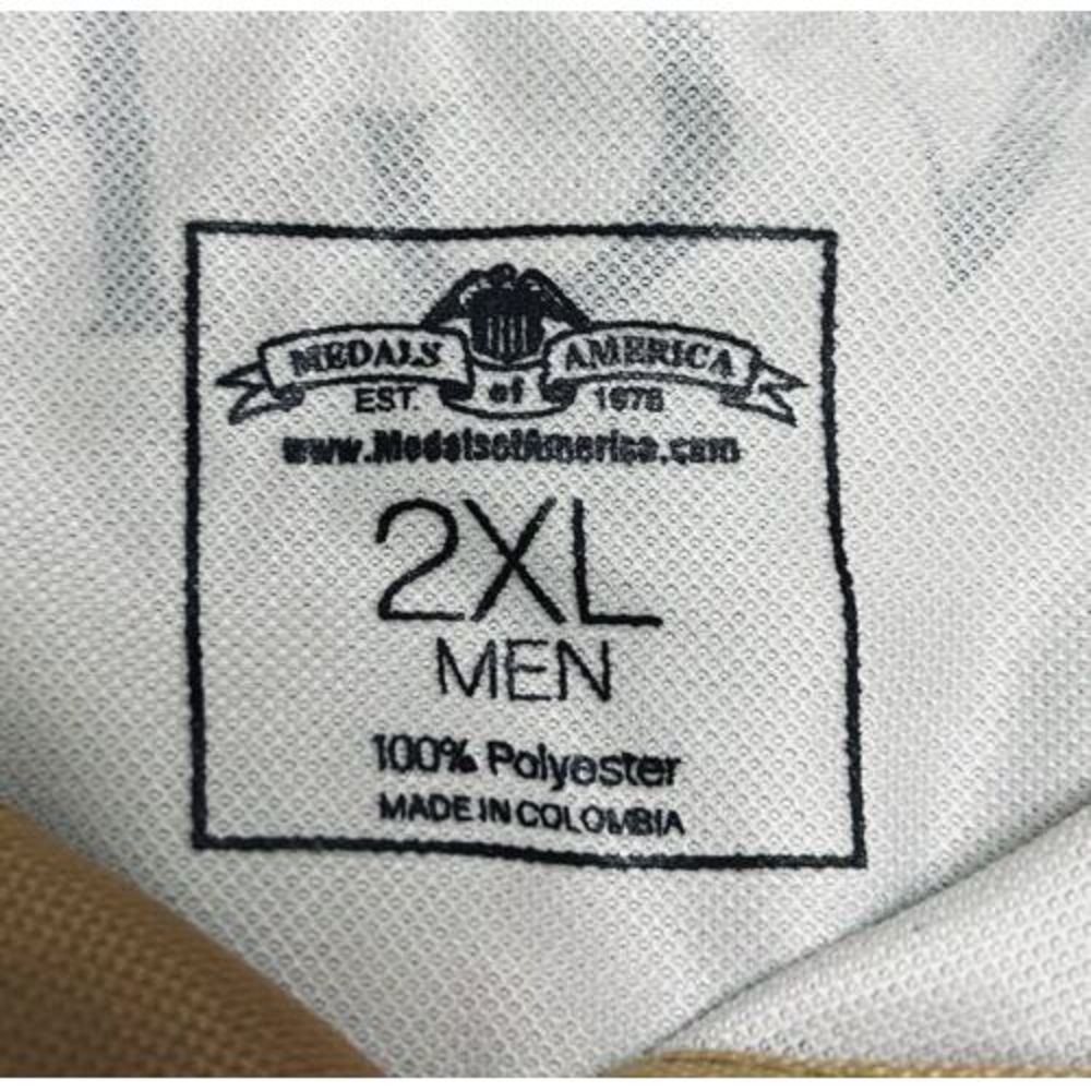 Declaration Of Independence All Over Print Polo Shirt Sz XL Medals Of‎ America - Picture 9 of 9